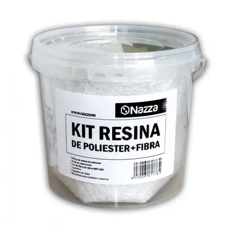 Imagen NAZZA KIT RESINA DE POLIESTER + FIBRA