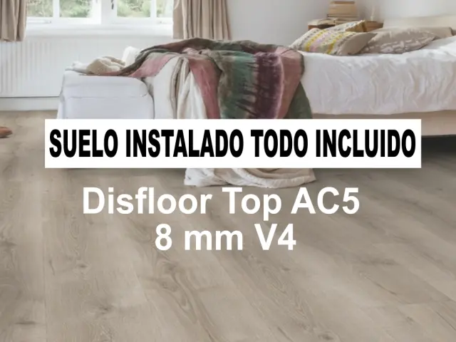 Imagen TARIMA FLOTANTE TOP AC5/8MM V4 TODO INCLUIDO